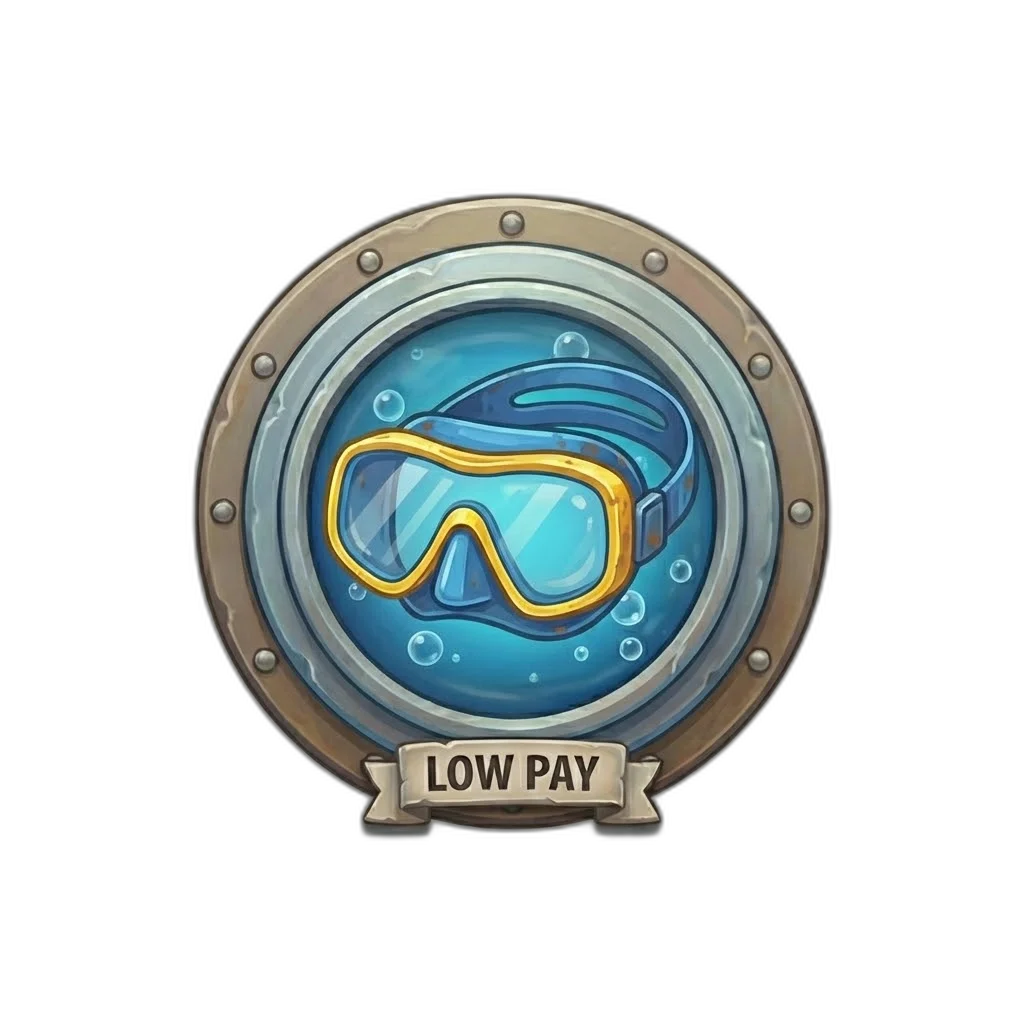 Razor Shark Tauchermaske Low-Value-Symbol