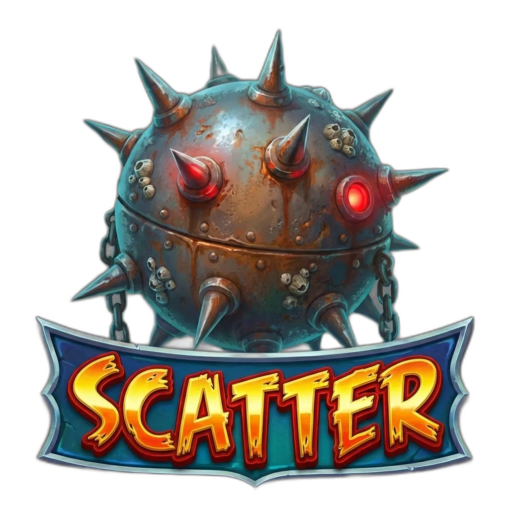 Razor Shark Sea Mine Scatter symbol — 3 lösen Free Games Bonusrunde aus